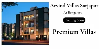 Arvind Villas Sarjapur At Bangalore - Brochure