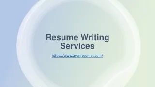 Resume Writing Services