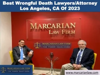 Best Wrongful Death Lawyers/Attorney Los Angeles, CA Of 2023