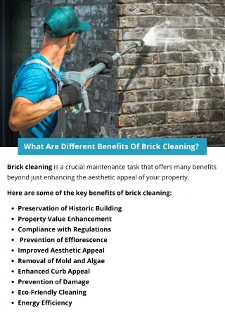 What Are Different Benefits Of Brick Cleaning?