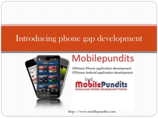 Introducing Phonegap mobile apps development