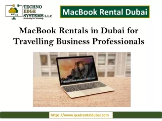 MacBook Rentals in Dubai for Travelling Business Professionals