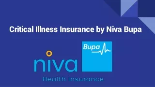 Critical Illness Insurance by Niva Bupa