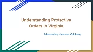 Understanding Protective Orders in Virginia