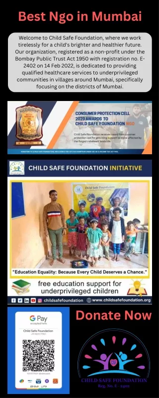 Child Safe Foundation - Top Ngo in Mumbai for Children