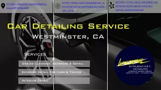 Car Detailing Westminster, CA