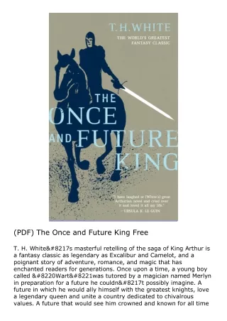 (PDF) The Once and Future King Free