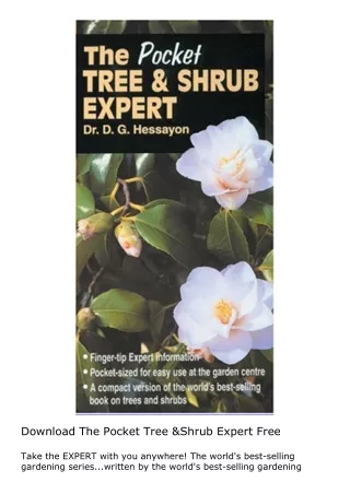 Download The Pocket Tree & Shrub Expert Free