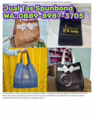 O88ᑫ.8ᑫ8ᜪ.ᣮᜪO5 (WA) Grosir Tas Spunbond Jogja Cara Membuat Tas Spunbond Tanpa Ja