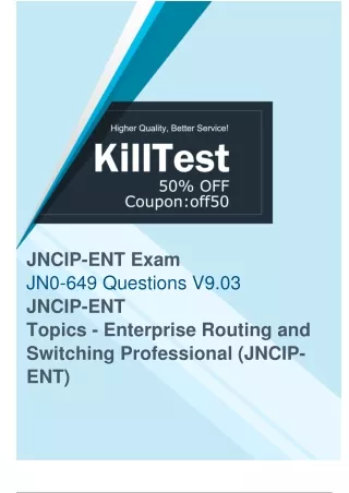 Juniper JN0-649 Exam Questions - Prepare For Your Exam with Good Materials