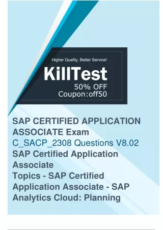 SAP C_SACP_2308 Exam Questions - Prepare For Your Exam with Good Materials