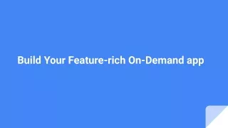 on-demand app development company