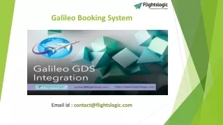 Galileo Booking System ppt