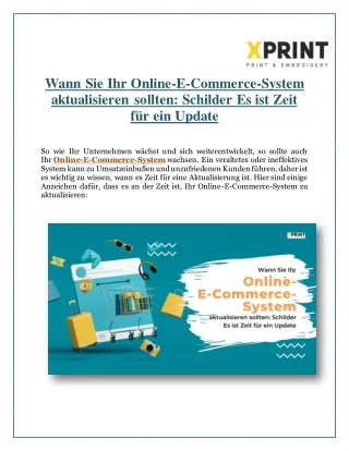 Wann Sie Ihr Online E Commerce System aktualisieren sollten Schilder Es ist Zeit für ein Update