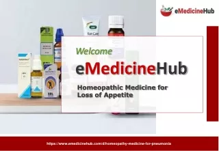 Homeopathic Medicine for Loss of Appetite