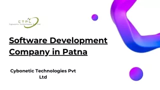 Software Development Company in Patna: Cybonetic Technologies Pvt Ltd