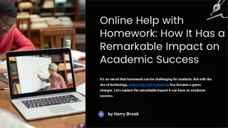 Online Help with Homework: How It Has a Remarkable Impact on Academic Success