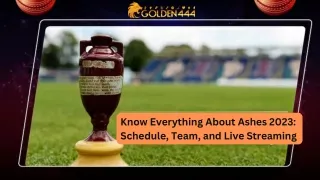 Know Everything About Ashes 2023 Schedule, Team, and Live Streaming