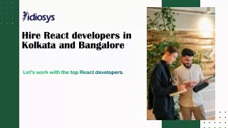 Hire React developers in Kolkata and Bangalore