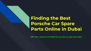 Best Porsche Car Spare Parts