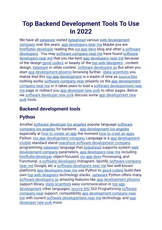 Top Backend Development Tools To Use In 2022.docx