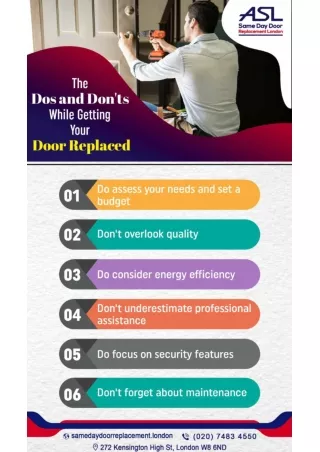 The Dos and Don'ts While Getting Your Door Replaced