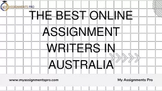 The best online assignment writers in Sydney