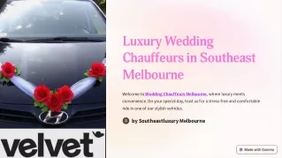 Luxury-Wedding-Chauffeurs-in-Southeast-Melbourne