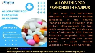 PCD Pharma Franchise in Hajipur