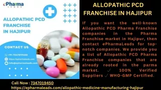 PCD Pharma Franchise in Hajipur