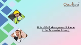Role of EHS Management Software in the Automotive Industry