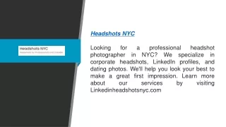 Headshots Nyc  Linkedinheadshotsnyc.com