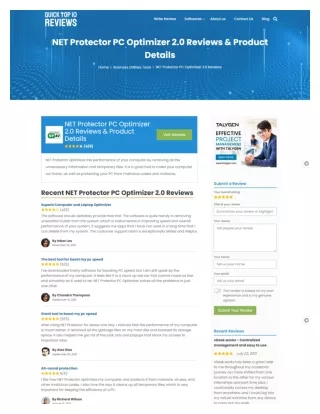 QuickTop10Reviews Connects All the Dots of Net Protector PC Optimizer 2.0 Review
