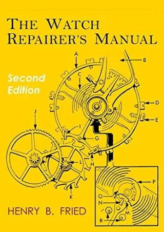 [PDF] READ] Free The Watch Repairer's Manual: Second Edition android