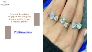 Explore Exquisite Engagement Rings by Shapes and Styles at Precious Jewels