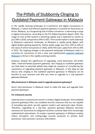 Empowering Transactions with Malaysia's Premier Payment Gateway