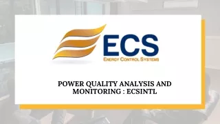 Power Quality Analysis and Monitoring : Ecsintl