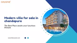 Buy Villas in Chandapura - The Ceyone