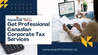 Get Professional Canadian Corporate Tax Services