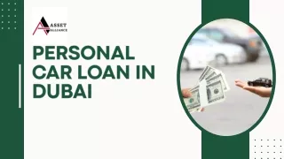 Personal car loan in Dubai