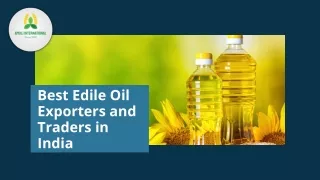 Best Edile Oil Exporters and Traders in India