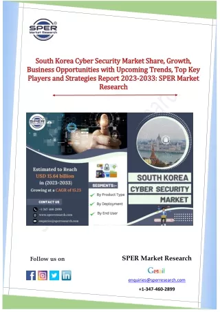 South Korea Cyber Security Market Share, Growth, Business Opportunities by 2033