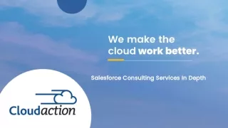In- Depth Salesforce Consulting Services