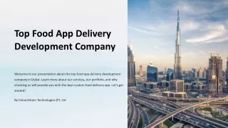 Top-Food-App-Delivery-Development-Company