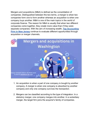 Why are mergers and acquisitions considered to be important?