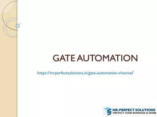 Smart Gate Automation in Chennai | Modern Home Solutions