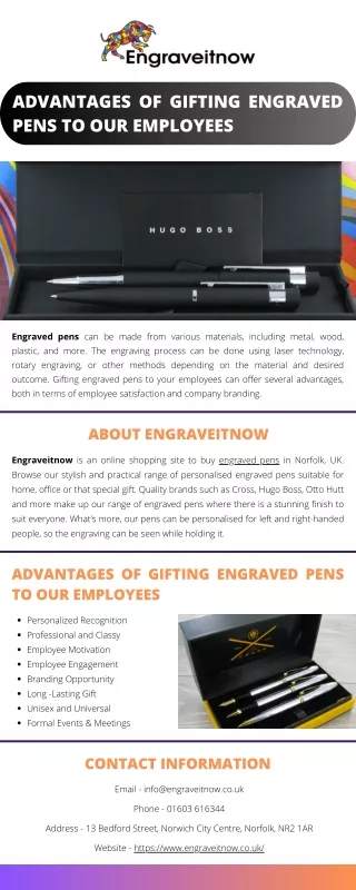 Advantages of Gifting Engraved Pens to Our Employees