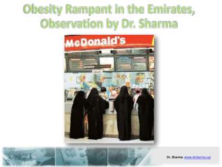 Obesity Rampant in the Emirates