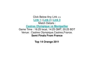 watch top 14 orange castres olympique vs montpellier live st