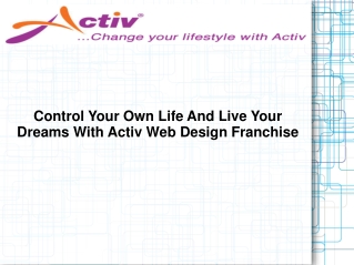 Activ Web Design Franchise